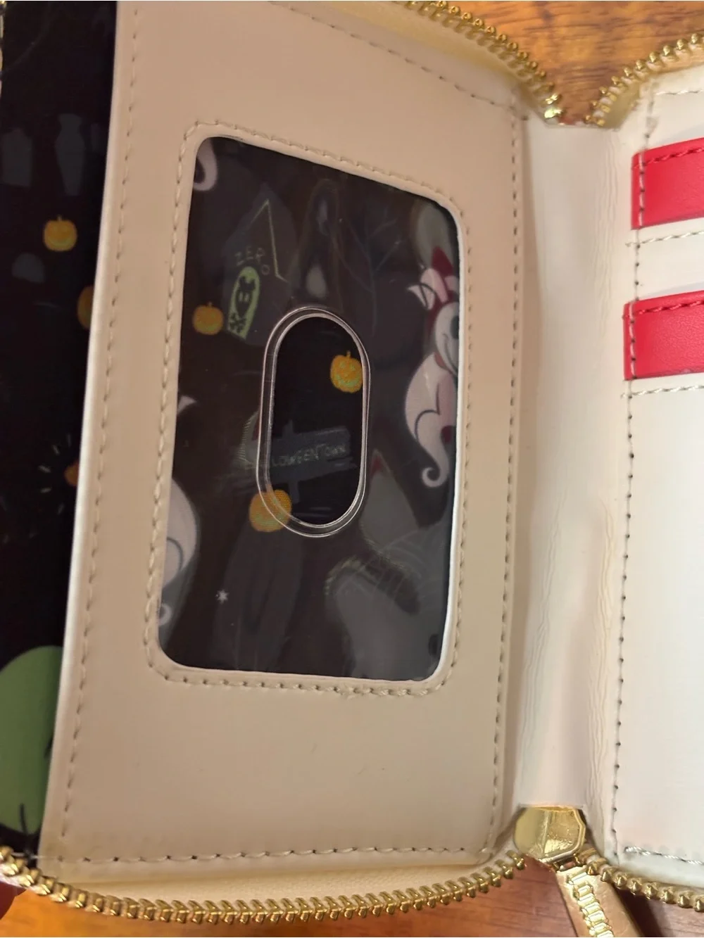 Disney Nightmare Before Christmas Zero Candy Cane Glow In The Dark Wallet